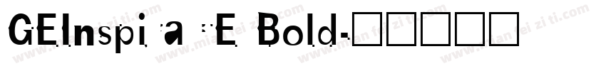 GEInspiraCE Bold字体转换